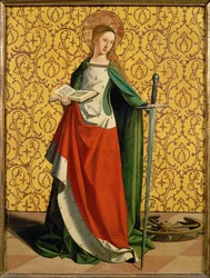 Heilige Catharina van Alexandrië (schilderij op hout)