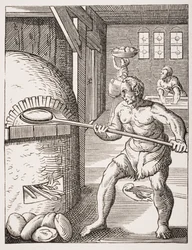 De Bakker. 19e-eeuwse reproductie van 16e-eeuwse (gravure)