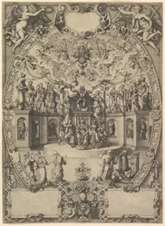 De apotheose van keizer Maximiliaan II