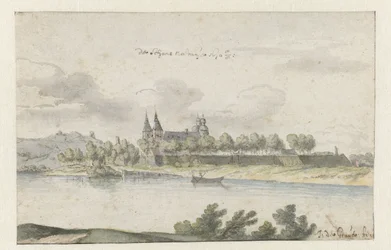Gezicht op Fort Navagne, Limburg