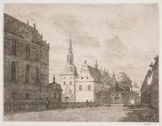 De carrouselhof bij Frederiksborg
