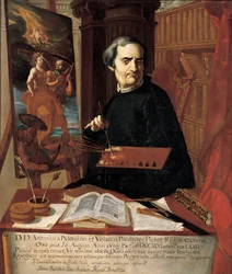 Portret van Acisclo Antonio Palomino de Castro y Velasco