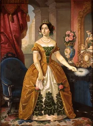 Portret van Doña Dolores Tosta de Santa Anna