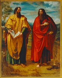 Evangelist Mattheus en Barnabas (schilderij)