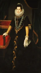 Portret van de infanta Isabel Clara Eugenia van Bourbon