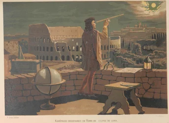 Copernicus in Rome, uit: La ciencia y sus hombres