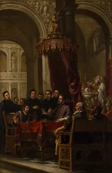 De Bekering en Doop van St. Augustinus door St. Ambrosius