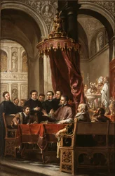 De bekering en doop van Augustinus door Ambrosius