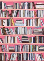 Kleurrijke boekenplanken