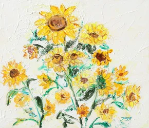 Gouden zonnebloemen
