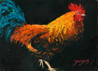 Levendige boerderijhaan
