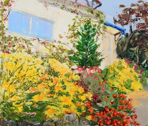 Levendig tuinhuis
