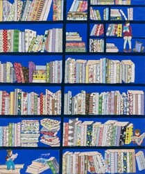 Kleurrijke bibliotheekboeken