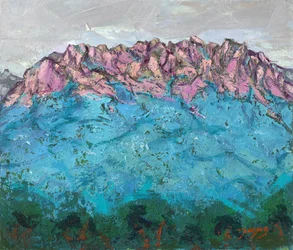 Levendig berglandschap