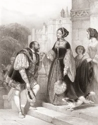 Koning Hendrik VIII van Engeland met Anne Boleyn