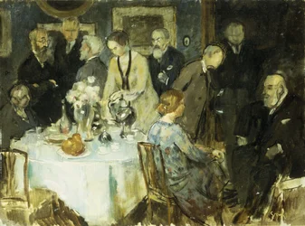 Figuren in een interieur