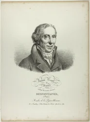 Portret van Réné Desfonataines