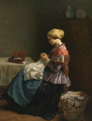Jules Breton, 1868 - De kleine naaister
