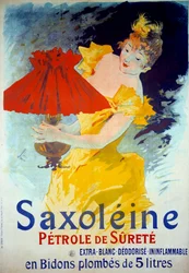 Reclameposter voor Saxoleine Petrole de surete