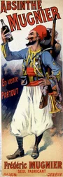 Poster voor absint Mugnier - door Jules Cheret
