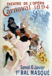 Poster van Cherret voor het Carnaval van 1894 in het Théâtre de l