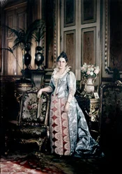 Portret van mevrouw Carnot in een Worth-jurk