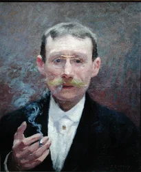 Zelfportret, Roken