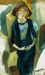 Hermin in blauw, 1916