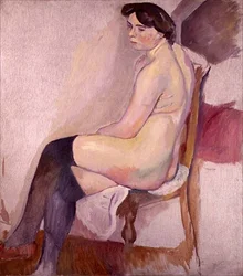 Naakt met Zwarte Kousen, ca. 1906