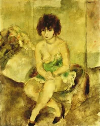 Portret van Lucy Krohg, ca. 1925