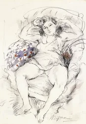 Vrouw in een Stoel, 1925-1926