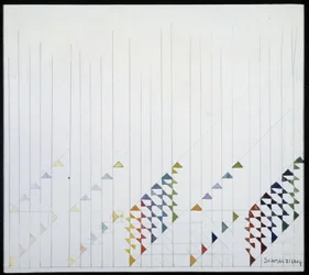 Futuristische kunst door Jules Schmalzigang, circa 1914