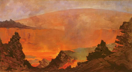 Vulkaan op Hawaï, 1888