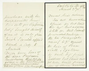 Handgeschreven Brief, 3 maart 1875