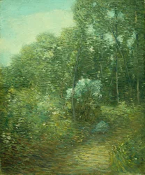 De oude laurierstruik (olieverf op doek)