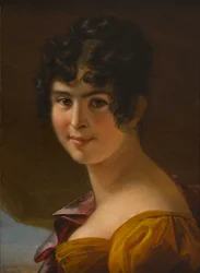 Portret van Adèle Foucher 1803-1868, ca. 1820
