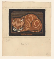 Liggende cyperse kat