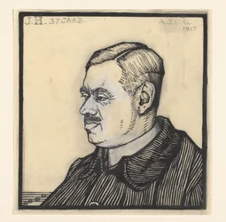 Portret van een 37-jarige man met de initialen J.H.