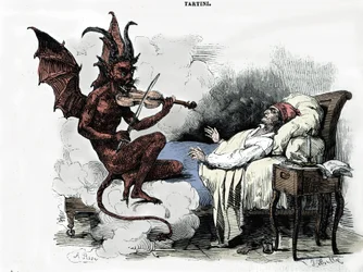 De droom van componist Giuseppe Tartini (1692-1770): in zijn «Sonata des trilles du Diable» (sonate voor viool in g klein) droomt de componist dat hij een pact sluit met de duivel voor de prijs van zijn ziel, hem zijn viool toevertrouwt en de duivel speelt