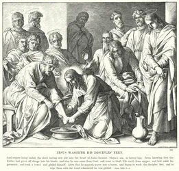 Jezus wast de voeten van zijn discipelen