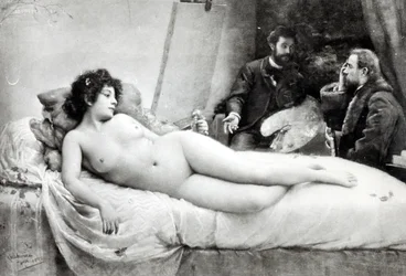 Emile Zola in het atelier van de kunstenaar, 1891