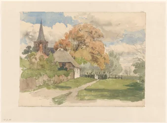 Erf bij een dorpskerk