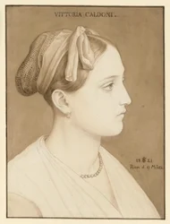Portret van Vittoria Caldoni