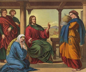 Jezus in het huis van Martha
