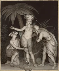 Allegorie op de handel met Amerika