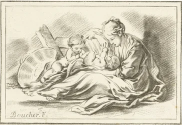 Moeder en twee kinderen
