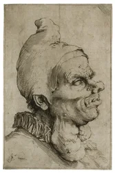 Groot grotesk hoofd, ca. 1622