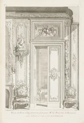 Ontwerp van Deur van Appartement gemaakt voor Mevrouw de Barones de Bezenval; Ontwerp van deur voor Madame de...