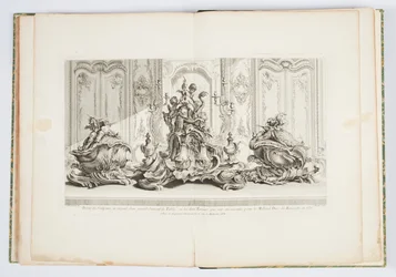 Ontwerp voor Centerpiece en Twee Tureens voor de Hertog van Kingston in 1735, plaat 115 in Œuvre de Juste-Aurèle Meissonnier