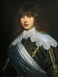 Portret van Christiaan V van Denemarken